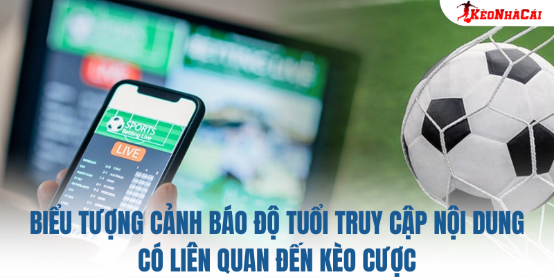 Biểu tượng cảnh báo độ tuổi truy cập nội dung có liên quan đến kèo cược
